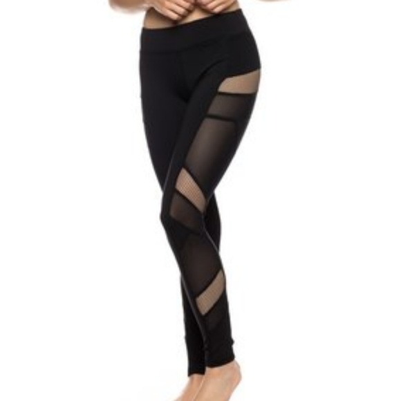 Pants - New  Black Mesh Leggings